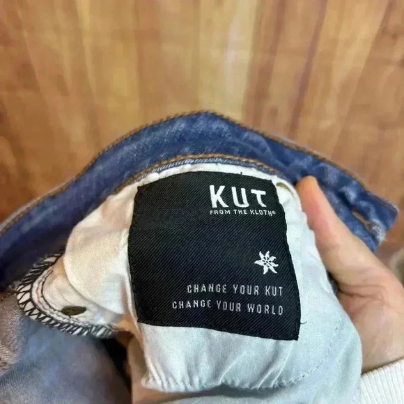 KUT from the Kloth Diana Kurvey Cropped Jeans Size 8 - Picture 2 of 7